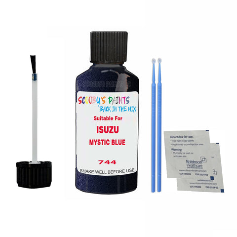 Paint Suitable For ISUZU MYSTIC BLUE Colour Code 744 Touch Up Scratch Repair Paint Kit