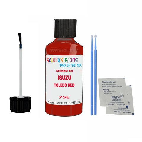 Paint Suitable For ISUZU TOLEDO RED Colour Code 75E Touch Up Scratch Repair Paint Kit