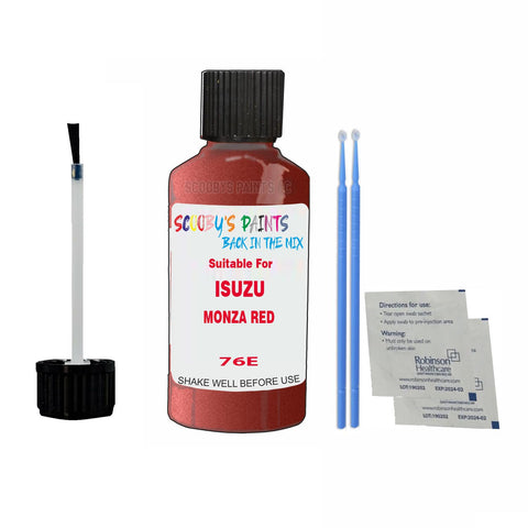 Paint Suitable For ISUZU MONZA RED Colour Code 76E Touch Up Scratch Repair Paint Kit