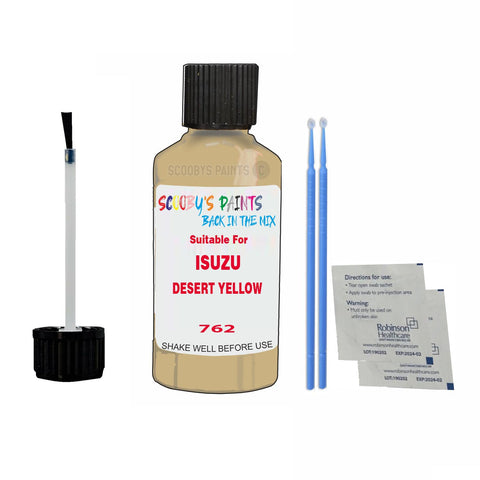 Paint Suitable For ISUZU DESERT YELLOW Colour Code 762 Touch Up Scratch Repair Paint Kit