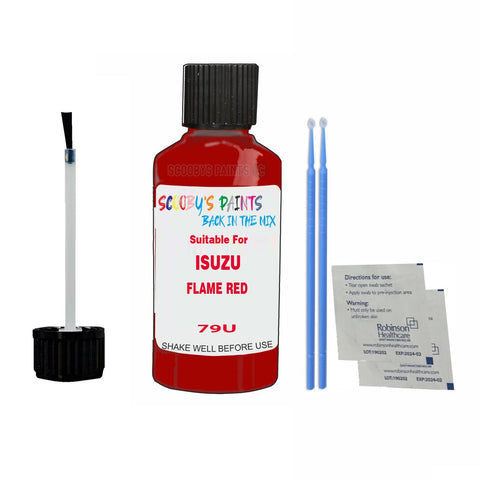 Paint Suitable For ISUZU FLAME RED Colour Code 79U Touch Up Scratch Repair Paint Kit