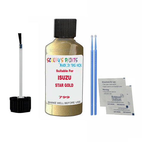 Paint Suitable For ISUZU STAR GOLD Colour Code 799 Touch Up Scratch Repair Paint Kit