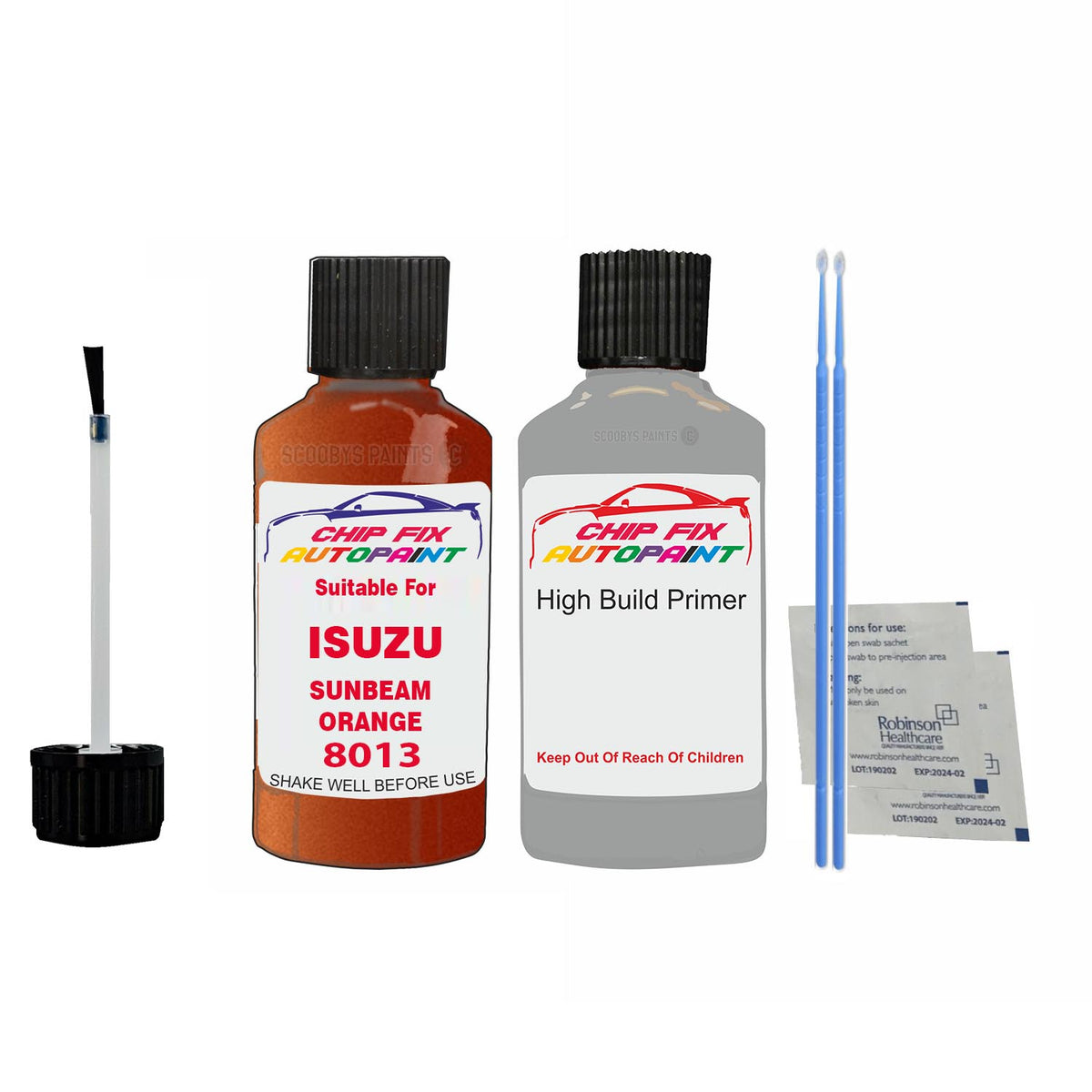 Paint Suitable For ISUZU SUNBEAM ORANGE Colour Code 8013 Touch Up Scra ...