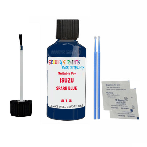 Paint Suitable For ISUZU SPARK BLUE Colour Code 813 Touch Up Scratch Repair Paint Kit