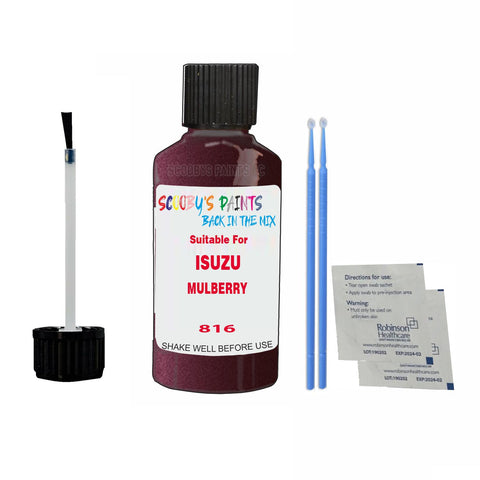 Paint Suitable For ISUZU MULBERRY Colour Code 816 Touch Up Scratch Repair Paint Kit