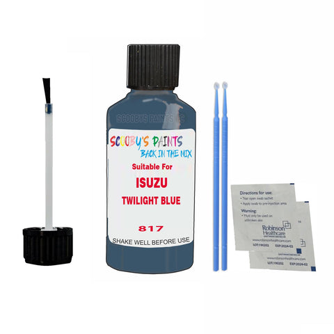 Paint Suitable For ISUZU TWILIGHT BLUE Colour Code 817 Touch Up Scratch Repair Paint Kit