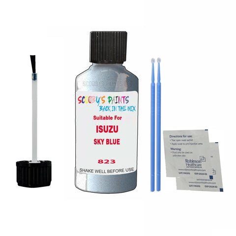 Paint Suitable For ISUZU SKY BLUE Colour Code 823 Touch Up Scratch Repair Paint Kit