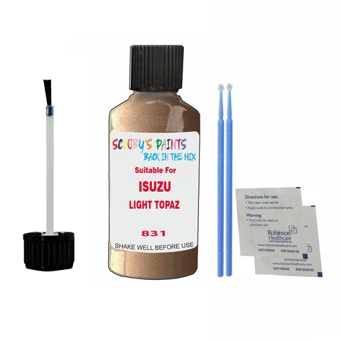 Paint Suitable For ISUZU LIGHT TOPAZ Colour Code 831 Touch Up Scratch Repair Paint Kit