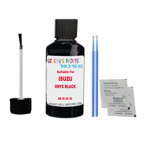 Paint Suitable For ISUZU ONYX BLACK Colour Code 8555 Touch Up Scratch Repair Paint Kit