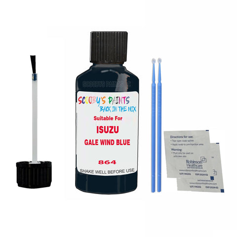 Paint Suitable For ISUZU GALE WIND BLUE Colour Code 864 Touch Up Scratch Repair Paint Kit