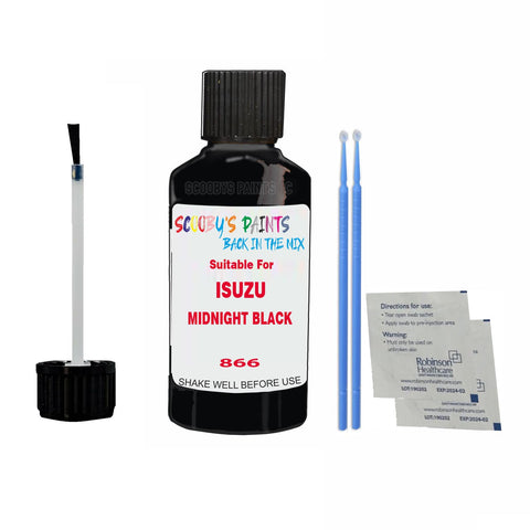 Paint Suitable For ISUZU MIDNIGHT BLACK Colour Code 866 Touch Up Scratch Repair Paint Kit