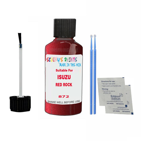 Paint Suitable For ISUZU RED ROCK Colour Code 872 Touch Up Scratch Repair Paint Kit