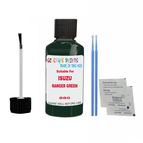 Paint Suitable For ISUZU RANGER GREEN Colour Code 880 Touch Up Scratch Repair Paint Kit