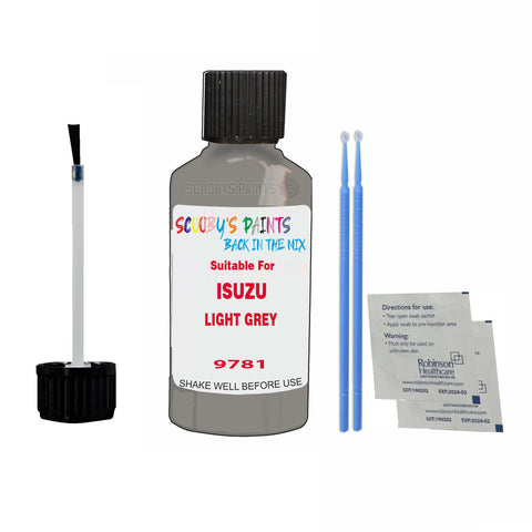 Paint Suitable For ISUZU LIGHT GREY Colour Code 9781 Touch Up Scratch Repair Paint Kit