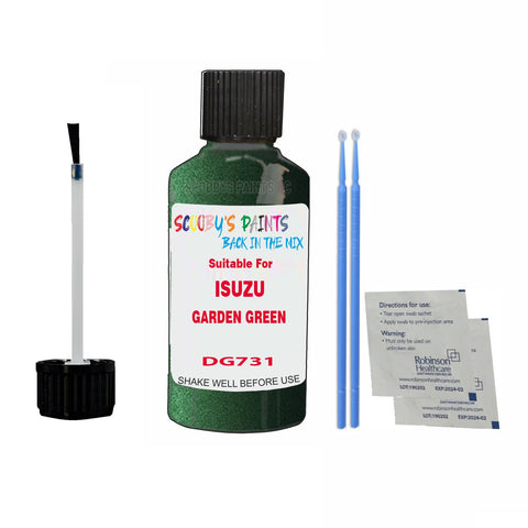 Paint Suitable For ISUZU GARDEN GREEN Colour Code DG731 Touch Up Scratch Repair Paint Kit