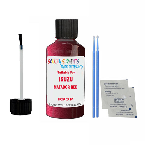 Paint Suitable For ISUZU MATADOR RED Colour Code R93P Touch Up Scratch Repair Paint Kit