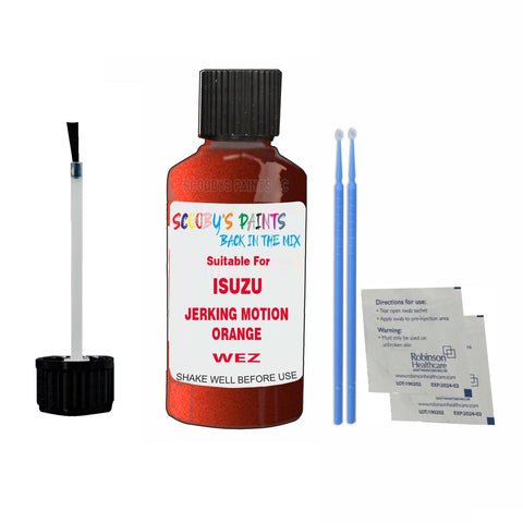 Paint Suitable For ISUZU JERKING MOTION ORANGE Colour Code WEZ Touch Up Scratch Repair Paint Kit