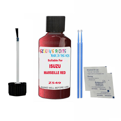 Paint Suitable For ISUZU MARSEILLE RED Colour Code Z549 Touch Up Scratch Repair Paint Kit
