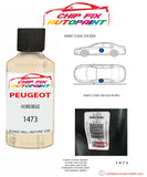paint code location plate Peugeot 504 Ivoire/Beige 1473 1977-1982 Beige Touch Up Paint