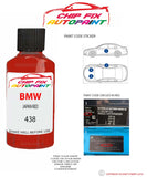 paint code location sticker Bmw 3 Series Touring Japan Red 438 2000-2021 Red plate find code