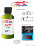paint code location sticker Bmw M5 Java Green Ww14 2012-2021 Green plate find code