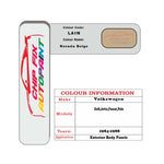 Vw Polo Nevada Beige LA1N 1984-1988 Brown/Beige/Gold paint code location sticker