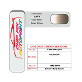 Vw Golf Polar Silver LA7V 1983-1989 Silver/Grey paint code location sticker