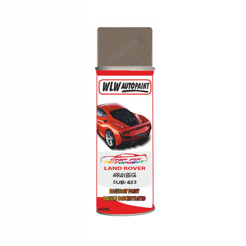 Land Rover Arran Beige Paint Code Sub/433 Aerosol Spray Paint Scratch Repair