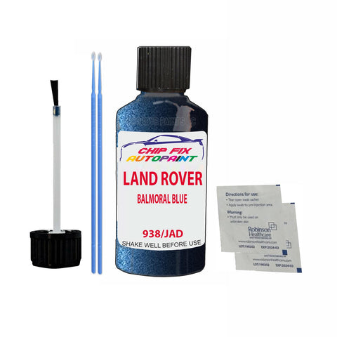Land Rover Balmoral Blue Paint Code 938/Jad Touch Up Paint Scratch Repair