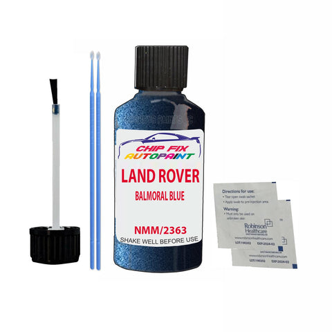Land Rover Balmoral Blue Paint Code Nmm/2363 Touch Up Paint Scratch Repair