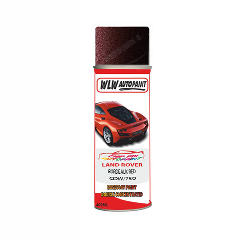 Land Rover Bordeaux Red (Dorchester) Paint Code Cdw/750 Aerosol Spray Paint Scratch Repair