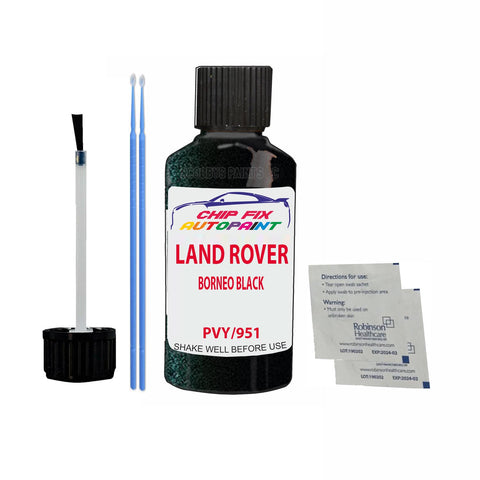 Land Rover Borneo Black Paint Code Pvy/951 Touch Up Paint Scratch Repair