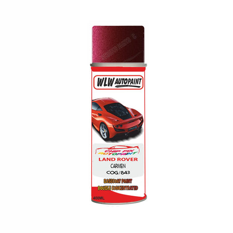 Land Rover Carmen Paint Code Cog/843 Aerosol Spray Paint Scratch Repair