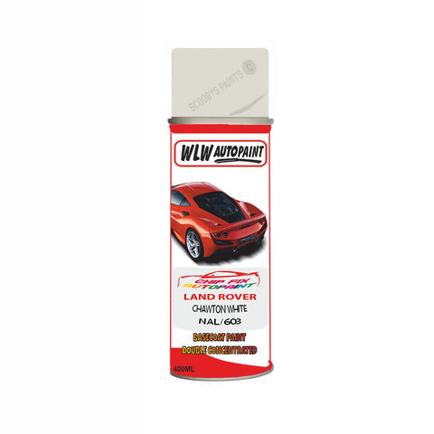 Land Rover Chawton White Paint Code Nal/603 Aerosol Spray Paint Scratch Repair