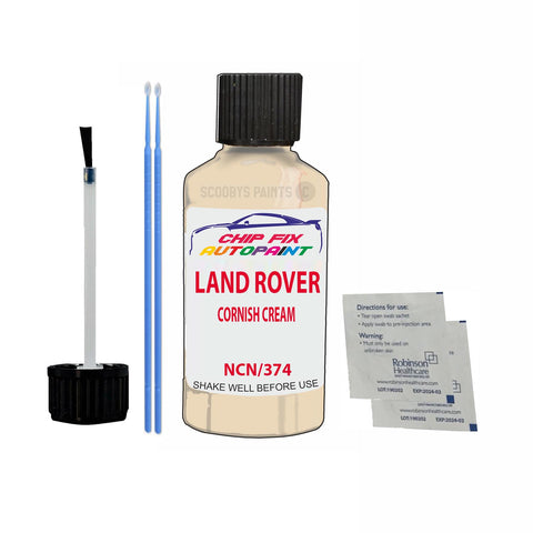 Land Rover Cornish Cream Paint Code Ncn/374 Touch Up Paint Scratch Repair