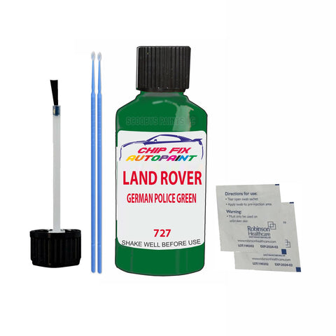Land Rover German Police Green Paint Code 727 Touch Up Paint Scratch Repair