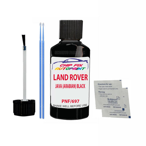 Land Rover Java (Arabian) Black Paint Code Pnf/697 Touch Up Paint Scratch Repair