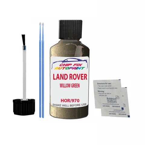 Land Rover Willow Green Paint Code Hor/970 Touch Up Paint Scratch Repair