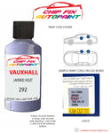 paint code location sticker Vauxhall Astra Cabrio Lavendel Violet 292 1997-1997 0 plate find code