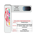 Paint code location for Vw Golf Plus Bluegraphit LC5F 2003-2014 Blue Code sticker paint plate chip pen paint
