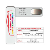 Paint code location for Vw Passat Wheat Beige LD1W 2002-2018 Brown/Beige/Gold Code sticker paint plate chip pen paint