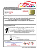 Data Safety Sheet Vauxhall Adam Lemon Tree 40V/40T/Gwg 2013-2017 Green Instructions for use paint