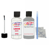 LEXUS WHITE Colour Code 040 Touch Up Undercoat primer anti rust coat