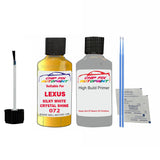 LEXUS SILKY WHITE CRYSTAL SHINE Colour Code 072 Touch Up Undercoat primer anti rust coat