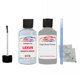 LEXUS QUARTZ WHITE Colour Code 078 Touch Up Undercoat primer anti rust coat