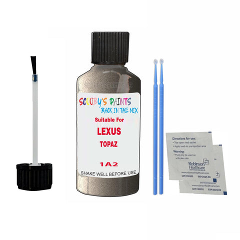 Paint Suitable For LEXUS TOPAZ Colour Code 1A2 Touch Up Scratch Repair Paint Kit