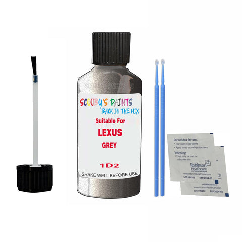 Paint Suitable For LEXUS GREY Colour Code 1D2 Touch Up Scratch Repair Paint Kit