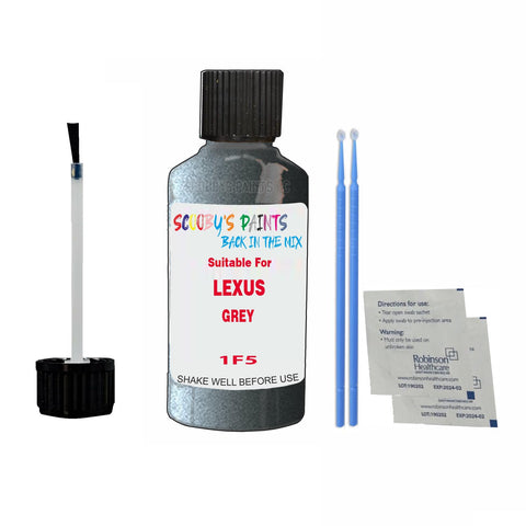 Paint Suitable For LEXUS GREY Colour Code 1F5 Touch Up Scratch Repair Paint Kit