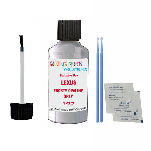 Paint Suitable For LEXUS FROSTY OPALINE GREY Colour Code 1G5 Touch Up Scratch Repair Paint Kit