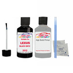 LEXUS BLACK ONYX Colour Code 202 Touch Up Undercoat primer anti rust coat